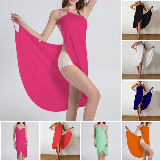 😲-🌊Women's Beach Wrap Dress Cover-up