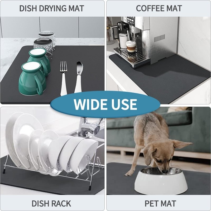 New Kitchen Super Absorbent Draining Mat